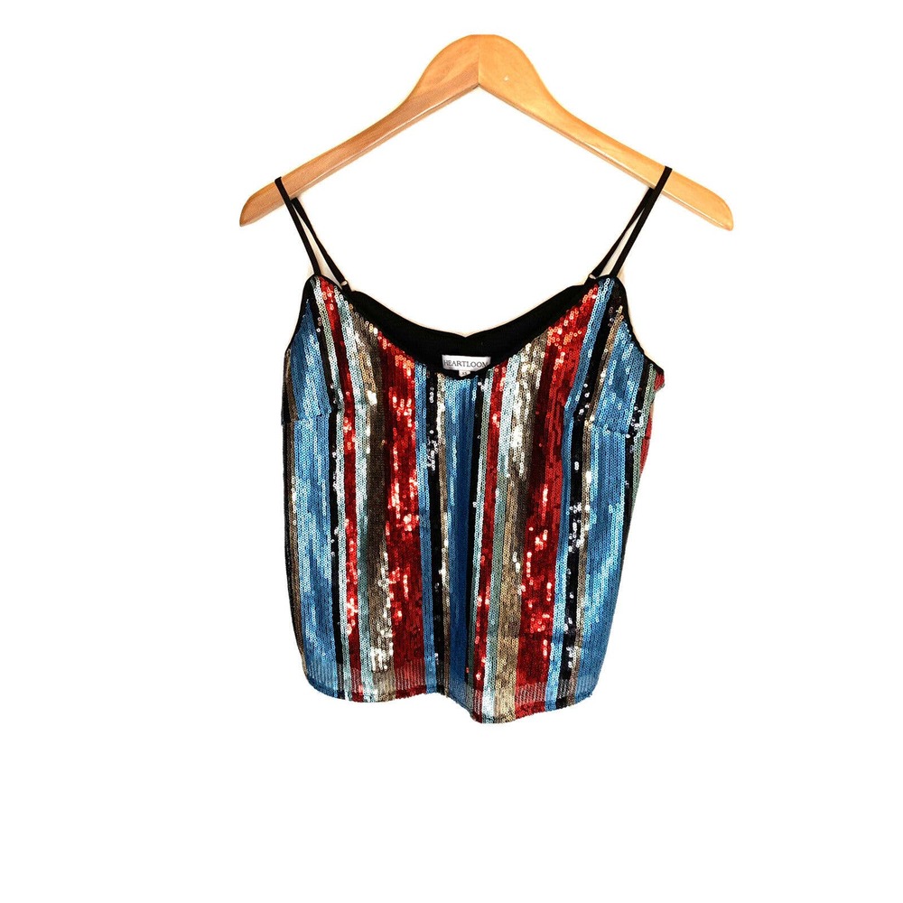 HEARTLOOM Women’s Sequin Top Size S Multiple Color